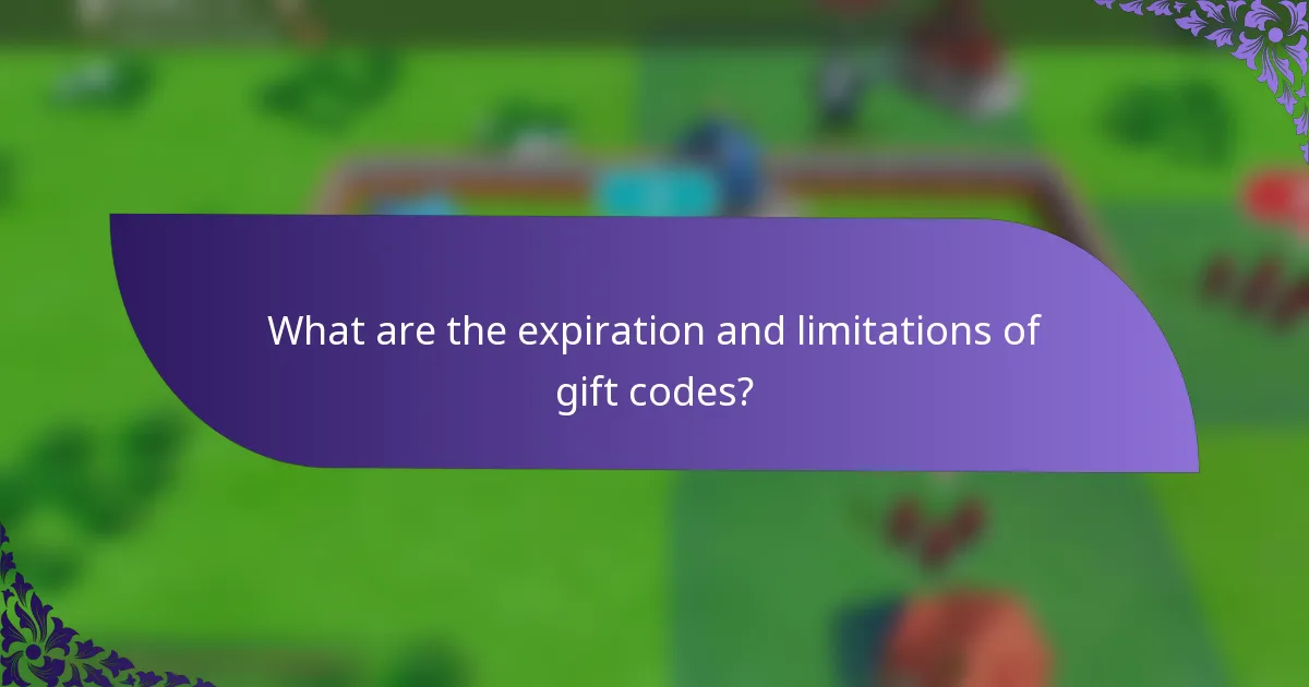 What are the expiration and limitations of gift codes?